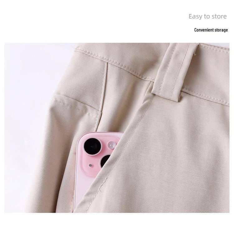 Women's High-Waist Wide Leg Trousers: 2025 Spring/Autumn Fashion, Versatile, Trendy, Slimming, Straight-Leg Casual Pants