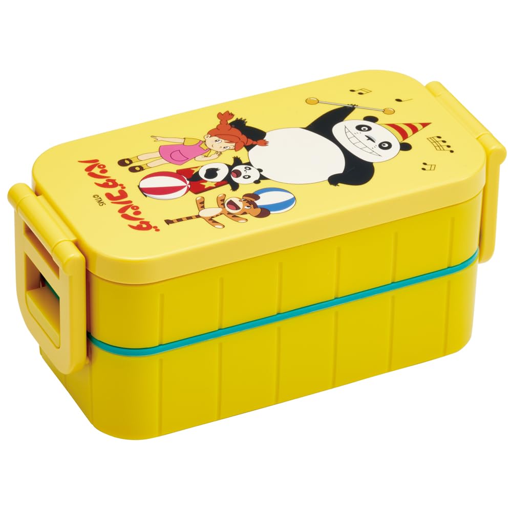 

Skater Panda Kopanda Bento Box, 2-Tier, 600ml, for Women, Made in Japan, YZW3AG-A