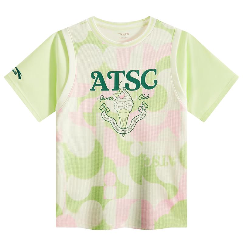

Anta Girls Short-Sleeve Quick-Dry Basketball T-Shirt 140