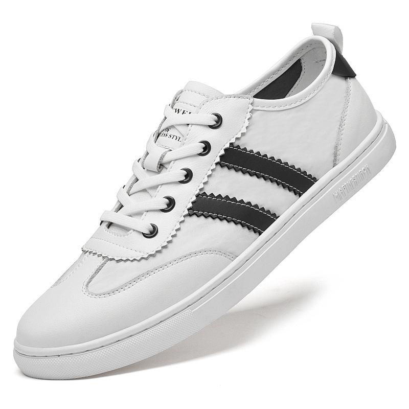 

Осенняя мода повседневная мужская обувь дышащие кеды низкие на шнуровке маленькие белые мужские туфли удобные и модные одинарные туфли 45