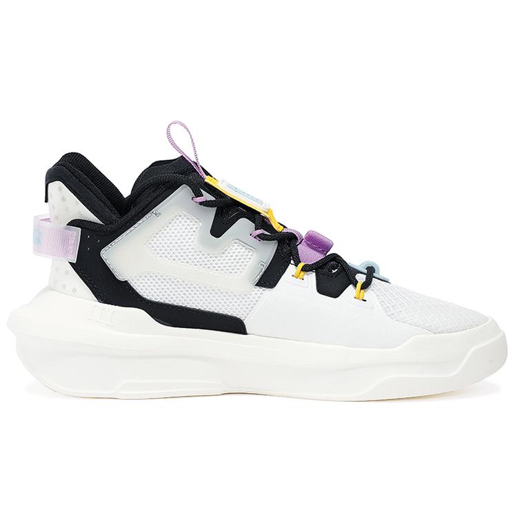 Anta Bastard 3 Abrasion Resistant Slip Resistant Low top Skateboard Shoes Women's White Black Blue 122138081-4