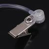 Two Way Radio Headset Acoustic Tube Single Air Conduit Replacement Transparent Coil Air Tube Earplug With Metal Clip