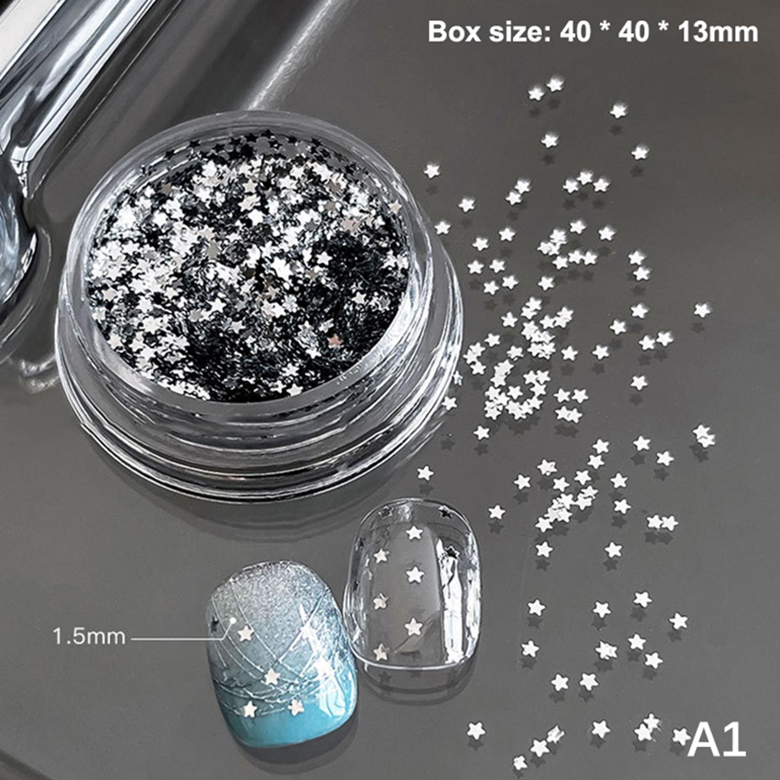 

1 Коробка 3D Блестящие Звезды Блестки для Нейл-Арта Звездные Блестки Хлопья DIY Маникюр Украшения Принадлежности для Ногтей A1