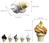 1/3/7 PCS Colorful Ice Cream Fridge Magnets Cute Cartoon Kitchen Decor, Strong Magnetic Clips for Whiteboard, Fun Creative Gift