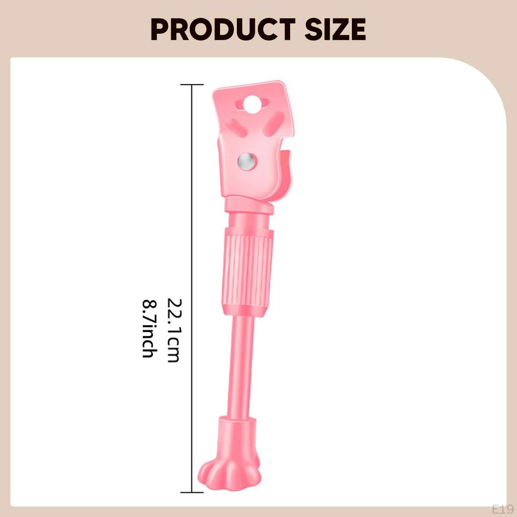 Bicycle Kickstand Side Kick Stand Alloy Non Slip Footrest Parking Rack Suitable for Kids Riding Home