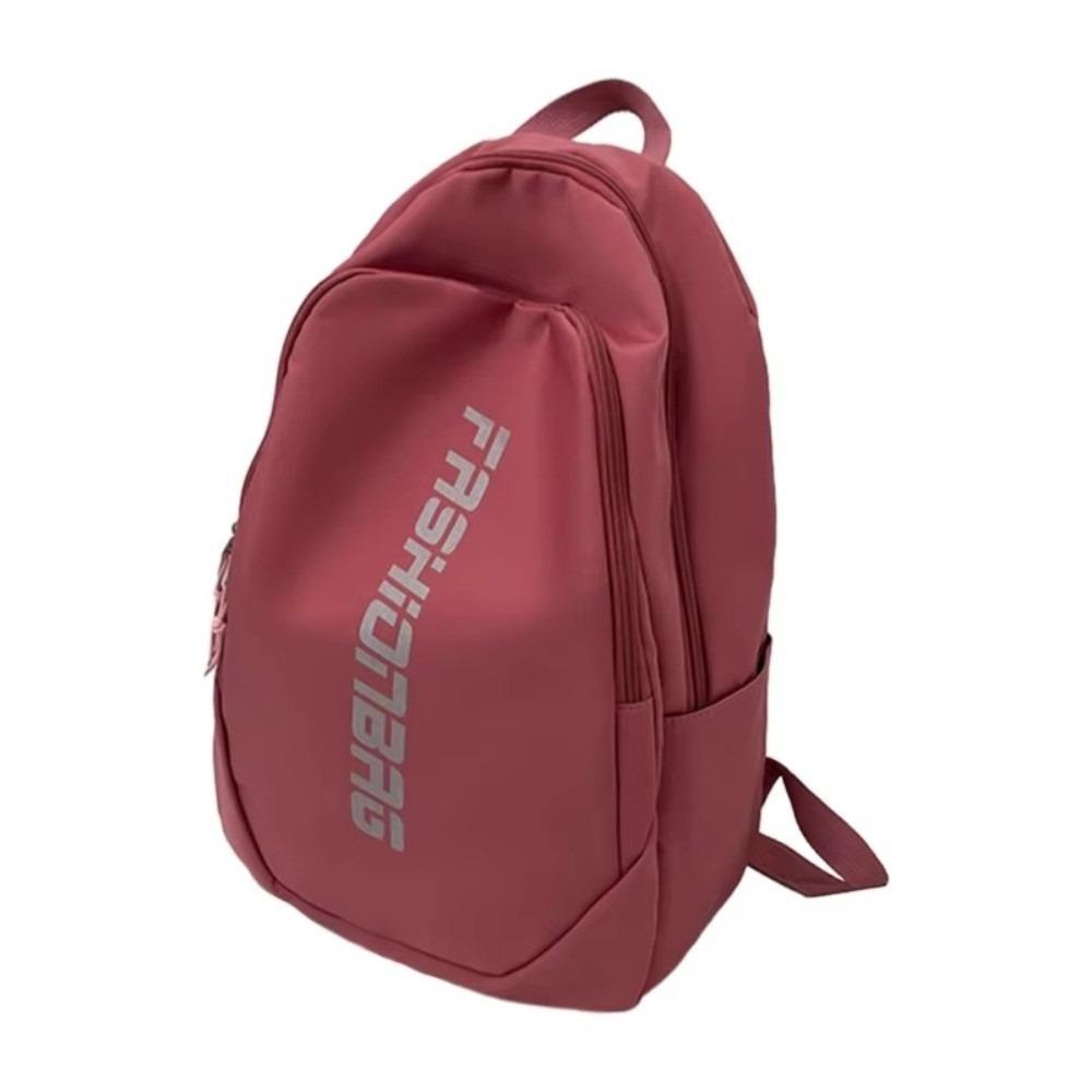 

Multi Pocket Students School Bag Japanese Style Computer Backpack Large Capacity Daypack School Red No Pendant