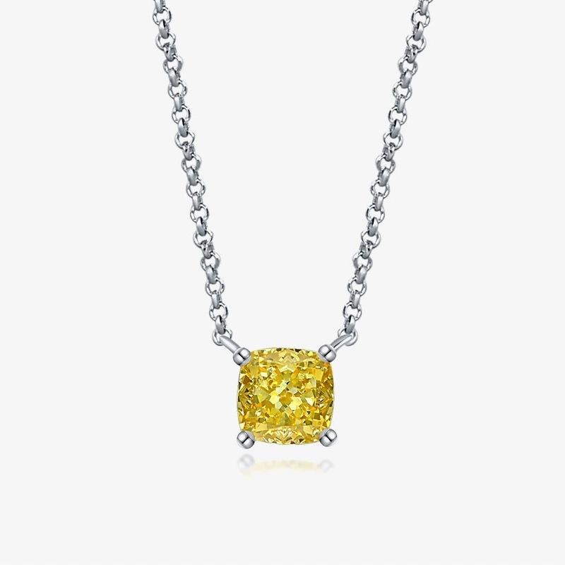 

Small Niche, Light Luxury, Sweet, Versatile Daily Use, Pillow Shaped Cutting, Wealth Attracting Necklace, Collarbone Chain 40CM