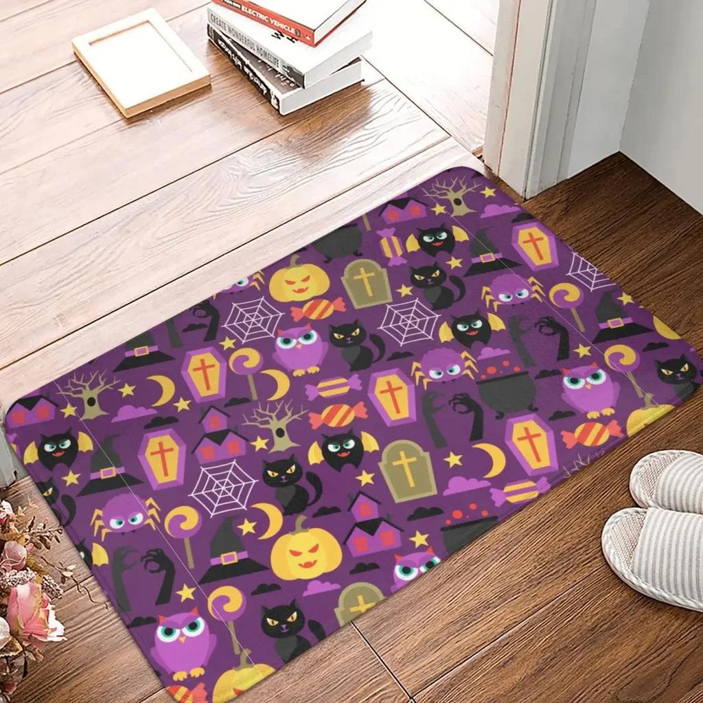 Non-slip Rug Doormat Living Room Mat Happy Halloween Trick Or Treat Hallway Carpet Bedroom Decor
