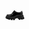 Cowhide thick-soled heightening small leather shoes women's retro versatile Liu Wen muffin leather single shoes