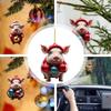 Animal Ornaments For Christmas Tree 2D Animal Theme Christmas Ornaments Colored Balls Pattern Front Door Decorations For