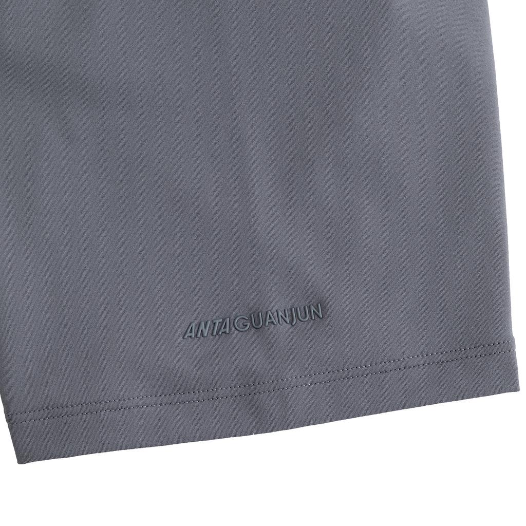 Anta Champion Breathable Short Sleeve Polo Shirt Men tops Fog-Barrier-Gray 152620157-5
