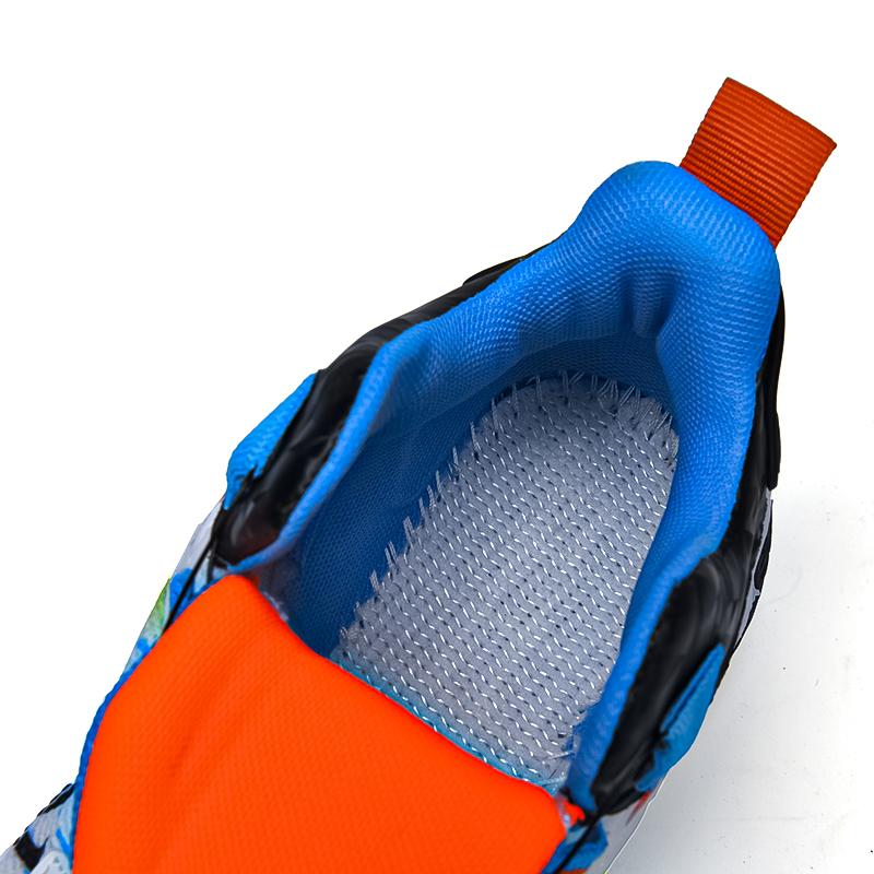 Fashion casual children's shoes Boys' blue ball shoes mesh surface breathable light student sports soft soled running shoes