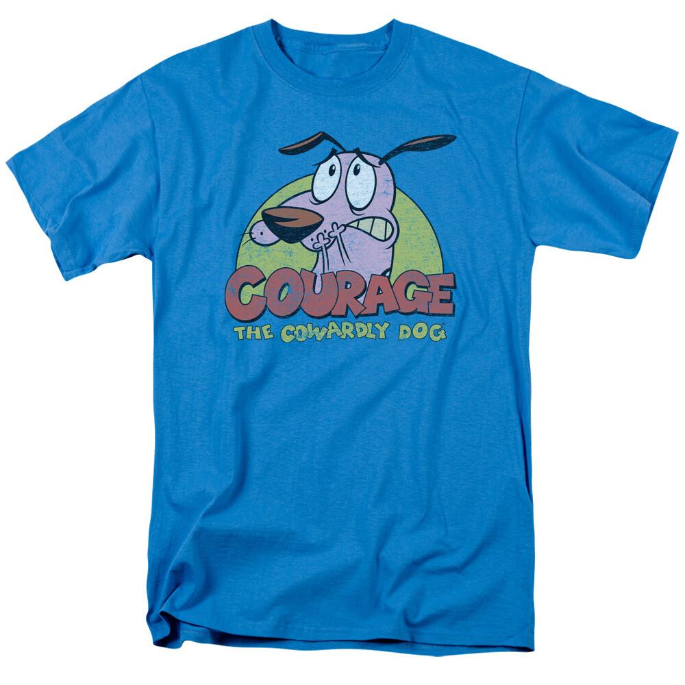 Courage The Cowardly Dog Logo Licensed Adult T-shirt M