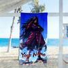 Naruto Character Personalized Text Beach Towel Quick-Dry Soft Microfiber Perfect for Traveling Yoga Camping and Swimming