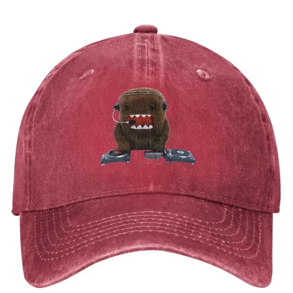 DJ Domo Kun Washed Baseball Cap Japanese Doll Classic Hip Hop Hats Summer Couple Women Outdoor Sport Designer Baseball Caps