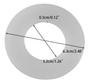 2Pcs Flush Valve Base Sealing Gasket Washer Seal O-Ring Fit for Geberit 816.418.00.1 818.109