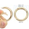 40mm OD Spring 20pcs Metal Round Lock Clip Trigger Snap Spring Key Ring Hook Buckle for Wallet Handbag Craft Gold Tone [PATIKIL] O-Rings, Making,