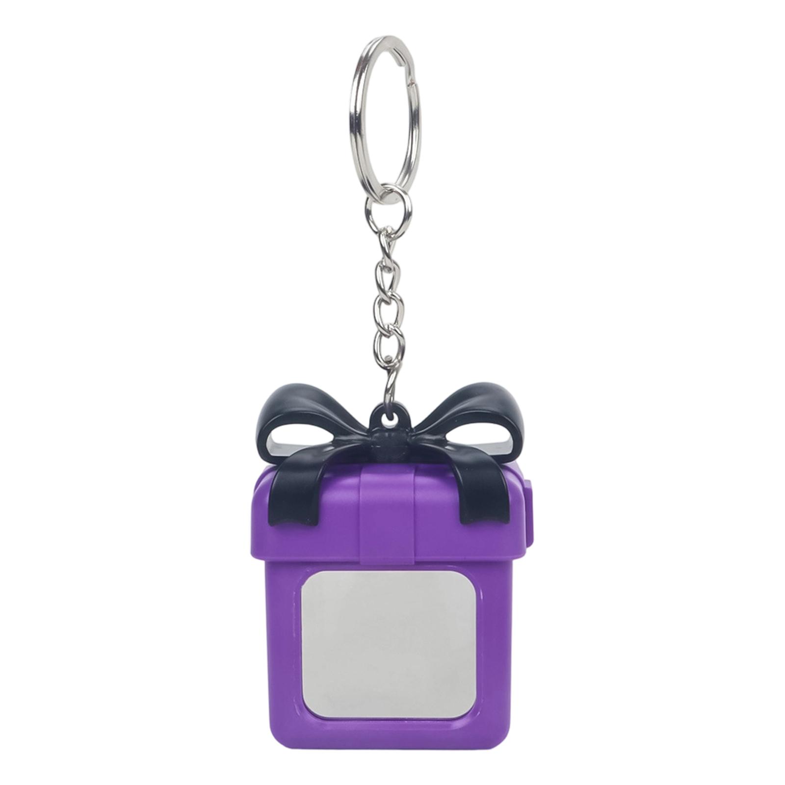 

Mystery Gift Box Cartoon Keychain Decoration Glowing Pendant For Automotive Enhancement And ABS Construction