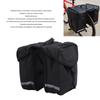 34L Bike Rear Seat Bag Waterproof Double Side Bicycle Saddle Bag with Reflective Strips for Bicycle Night Riding Cycling Black