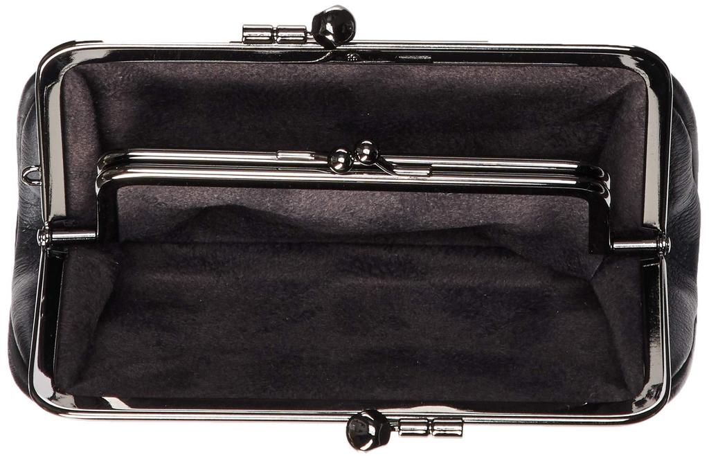 Parent and child coin 340 parent and black deerskin x pink snowflake pattern [Indenya] purse, child, lacquer, 1501-51-160