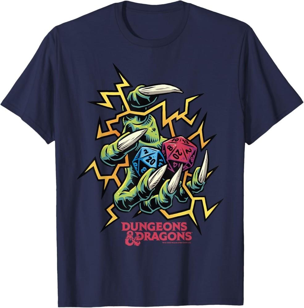 Dungeons and Dragons Electric Dice Roll T-Shirt 4XL
