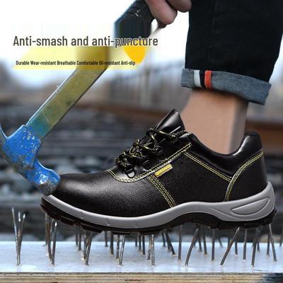 Men's Waterproof Non-Slip Safety Work Shoes: Durable, Anti-Smash, Anti-Puncture, Comfortable
