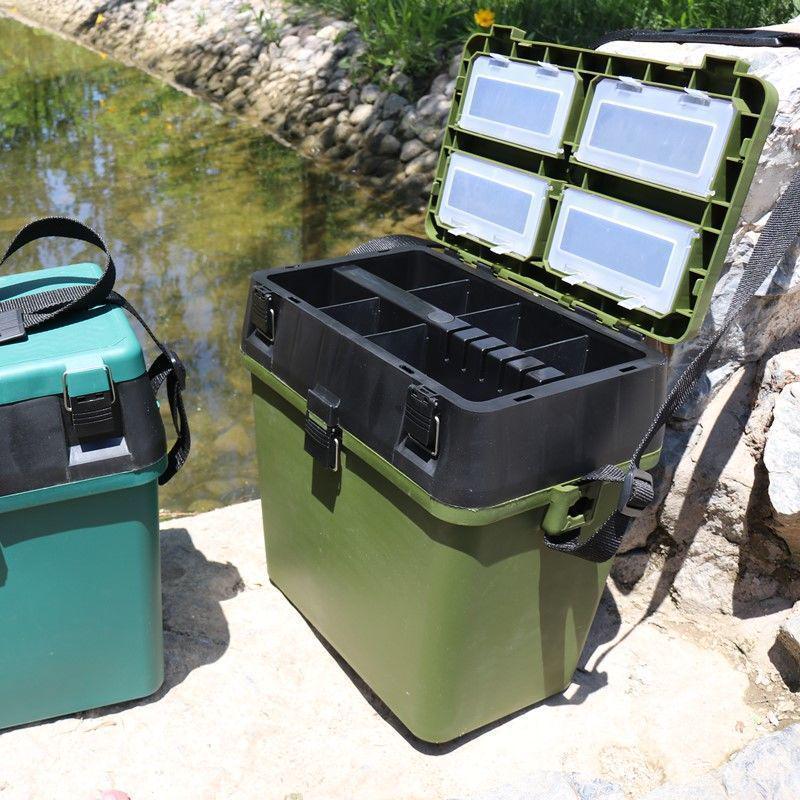 A1R Durable Multifunctional Fishing Box: Lightweight, Wear-Resistant, Drop-Resistant, with Seat Function.