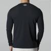 Under Armour Round Neck Letter Logo Print Long Sleeve T-Shirt Men Tops Black 1373761-001