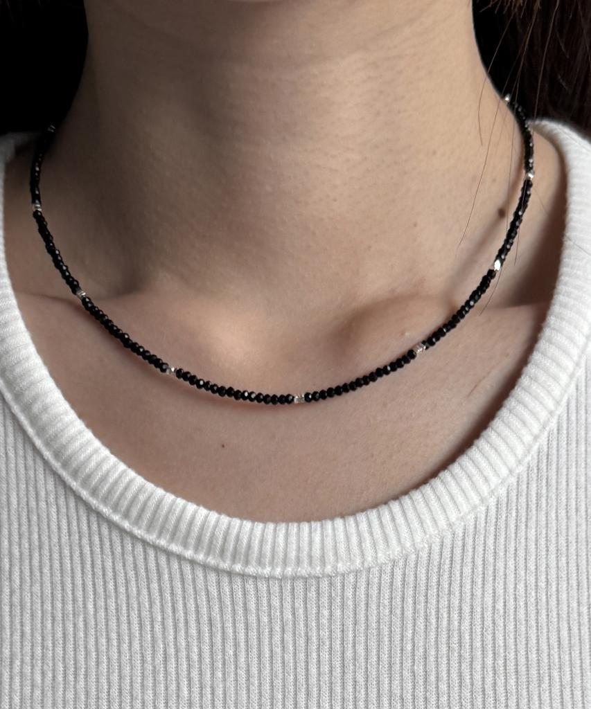 Baradu 925 Black Bead Necklace