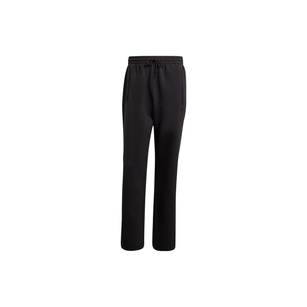 Adidas Originals Knitted Sweatpants Men's Black Moderate Straight Fit Pants IJ0707