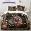 Luxuriousanimal Pattern Bedding Quilt Set Quilt Cover Pillowcase Home Decoration Birthday Gift (1 * Duvet Cover + 2 * Pillowcase, Without Core)