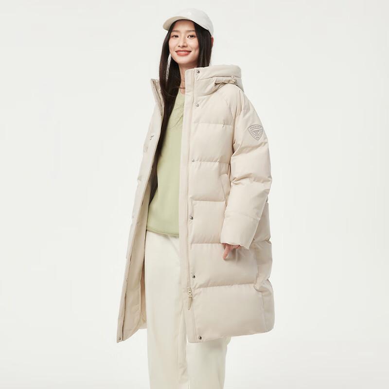 Tanboer Women's Long Hooded Duck Down Puffer Jacket 550768Z