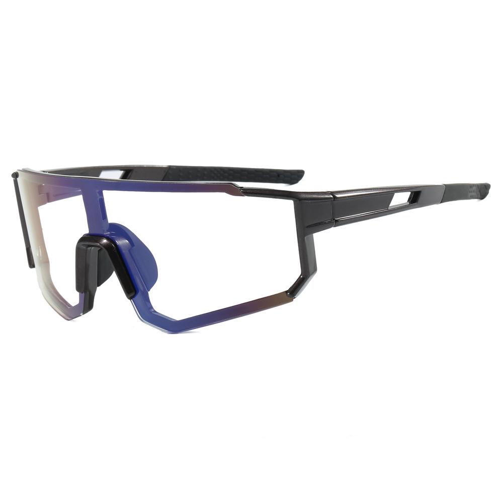 Unisex Photochromic Cycling Glasses - Outdoor European & American One-Piece Sports Sunglasses