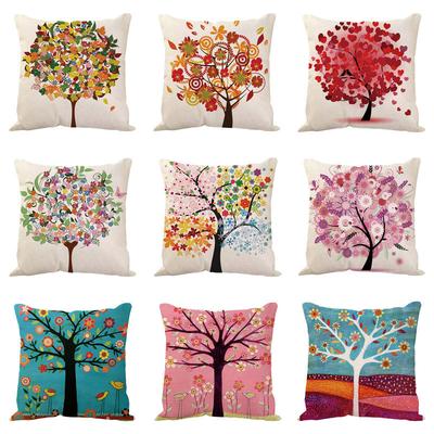 Oreiller Arbre à Argent Housse d'Oreiller Fournitures Décoration Maison Design Housse d'Oreiller Arbre Nordique Fleur Coussin de Canapé Housse de Coussin