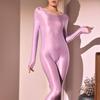 Women Full Body Stocking High Elasticity Plus Size Oil Shiny Jumpsuit Silky Smooth Luster Sockings High Socks Exotic Lingerie