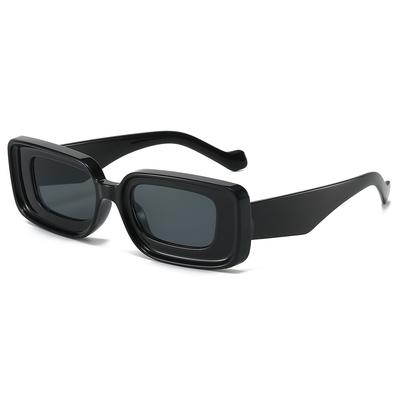 Vintage Small Square Sunglasses Thick Edge Fashion Concave Sunglasses Sunglasses