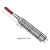 Kabob Grilling Baskets Lockable Iron Kebab Grill Grate with Wooden Handle for Grilling Vegetables Hot Dog Meat