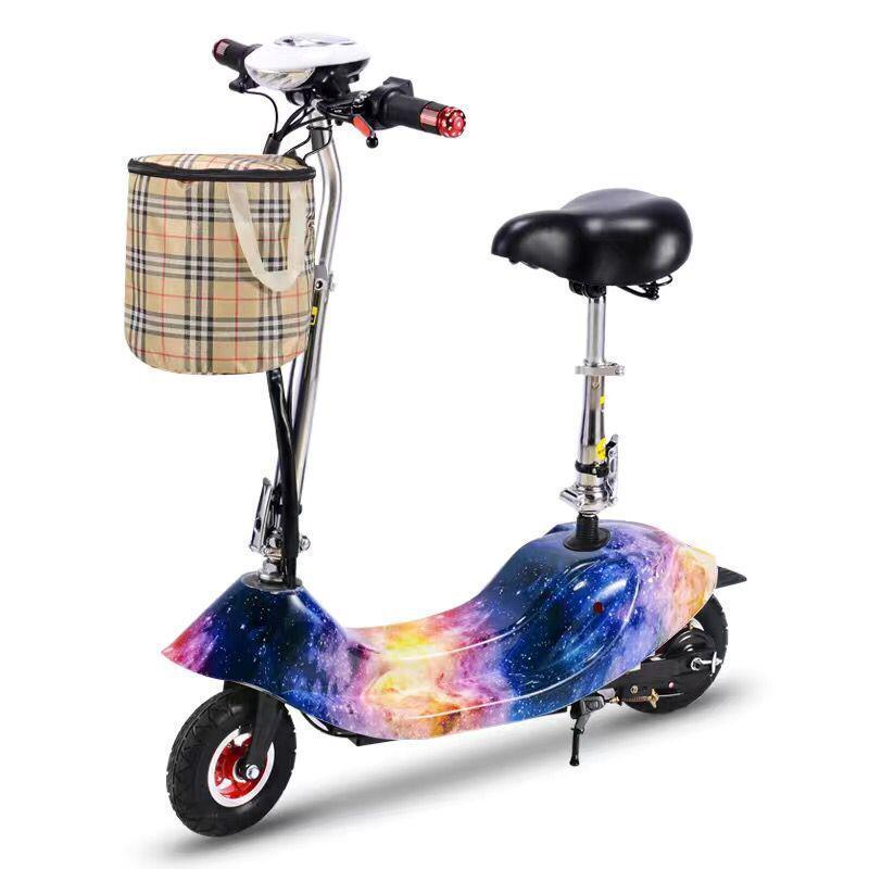 Little Dolphin Folding Electric Scooter: Two-Wheel Lithium Battery Commuter Bike for Teens