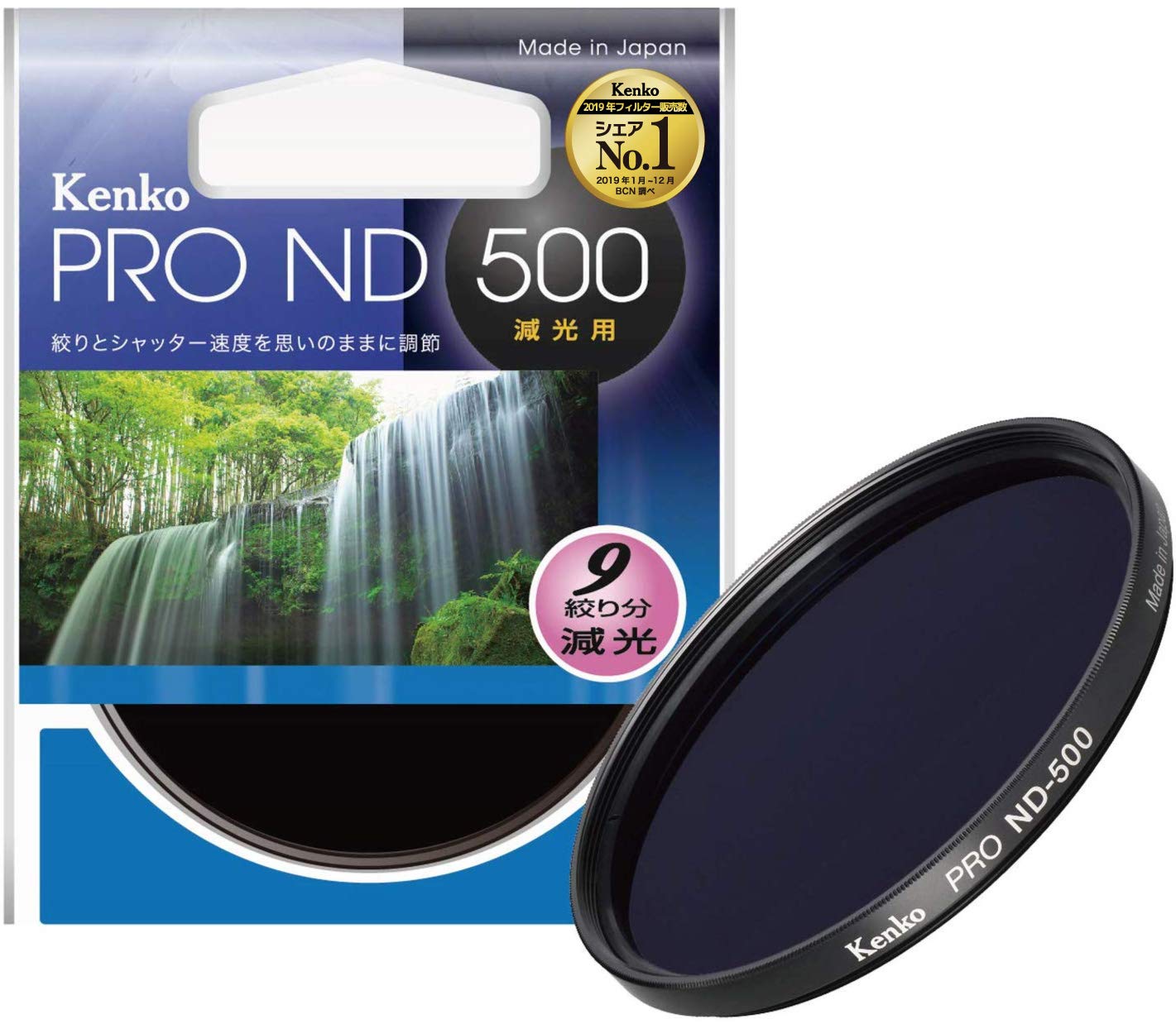 

Kenko ND Filter PRO-ND500 82mm 1/500 for light intensity adjustment 382608
