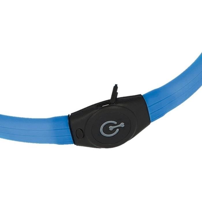 Collier LED - KERBL - Maxi Safe - 65 cm - 10 mm - Bleu