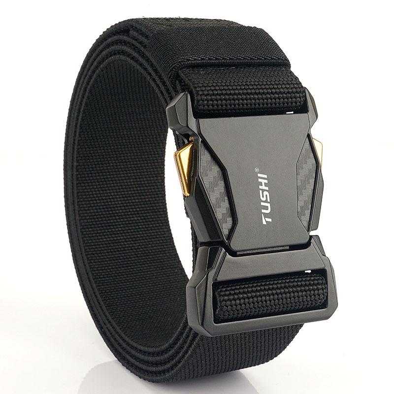 Men's Tactical Quick Release Nylon Elastic Belt