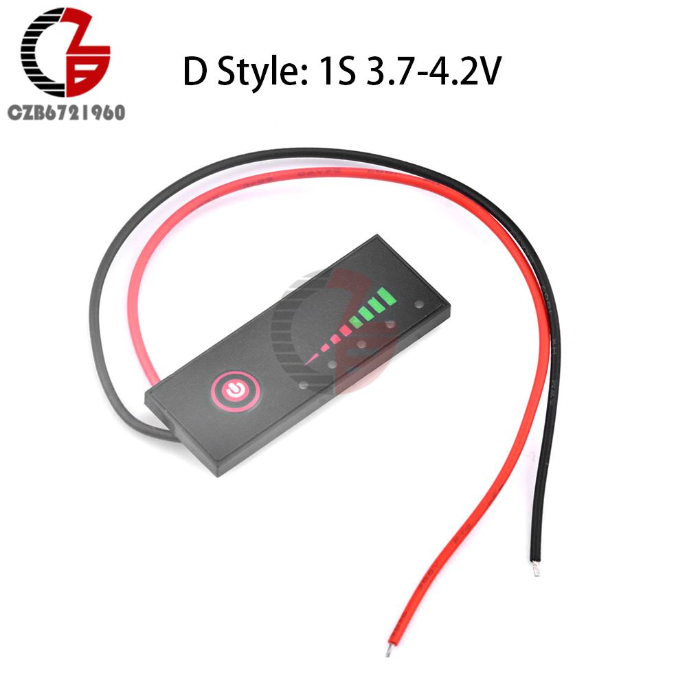 1-7S 18650 Lithium Battery Pack Power Indicator 5S 18/21V Battery Level Indicator Capacity Tester Power Percentage Display Board