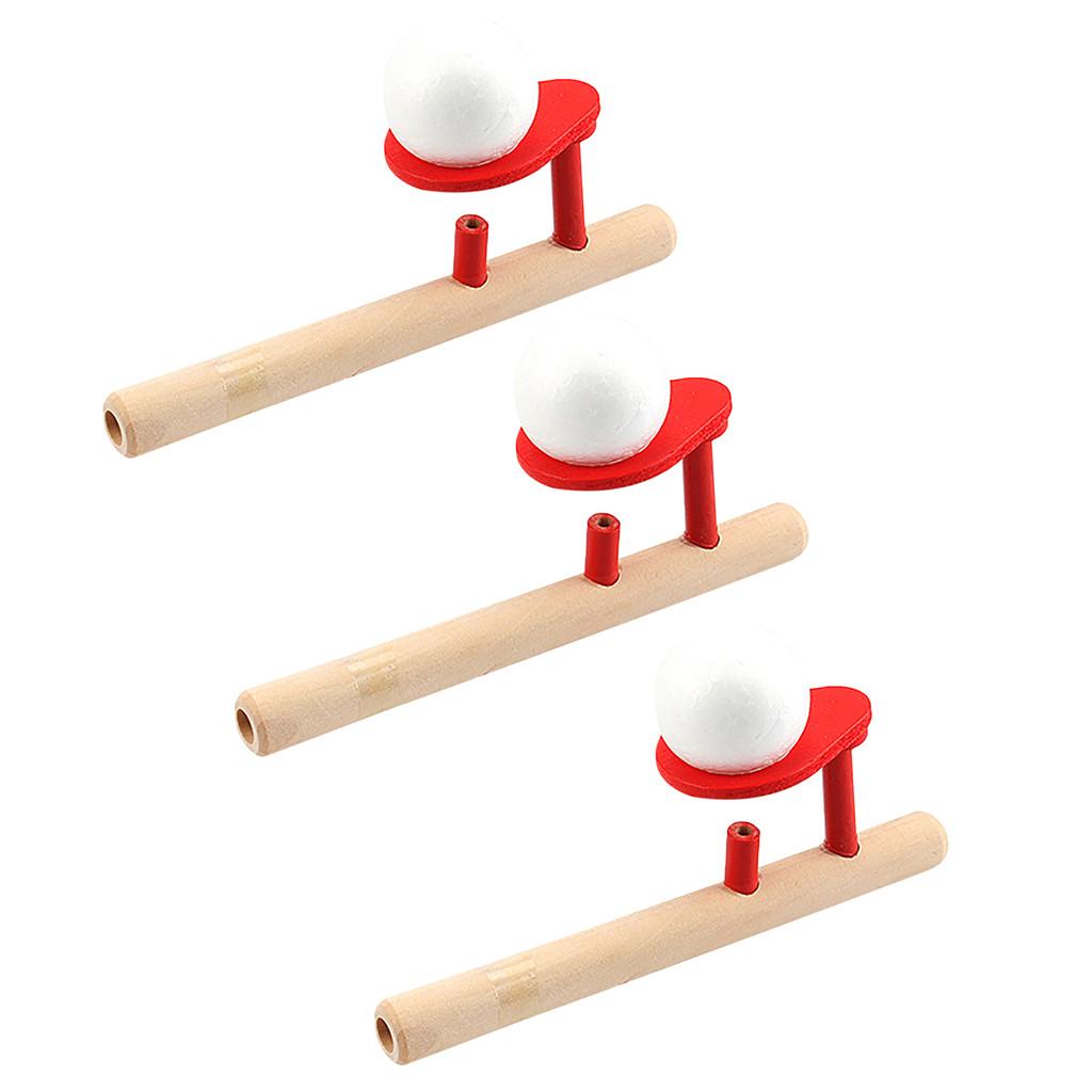 Kids  Nostalgic Gadgets  Wooden Pipe Balance Blowing Ball Toys