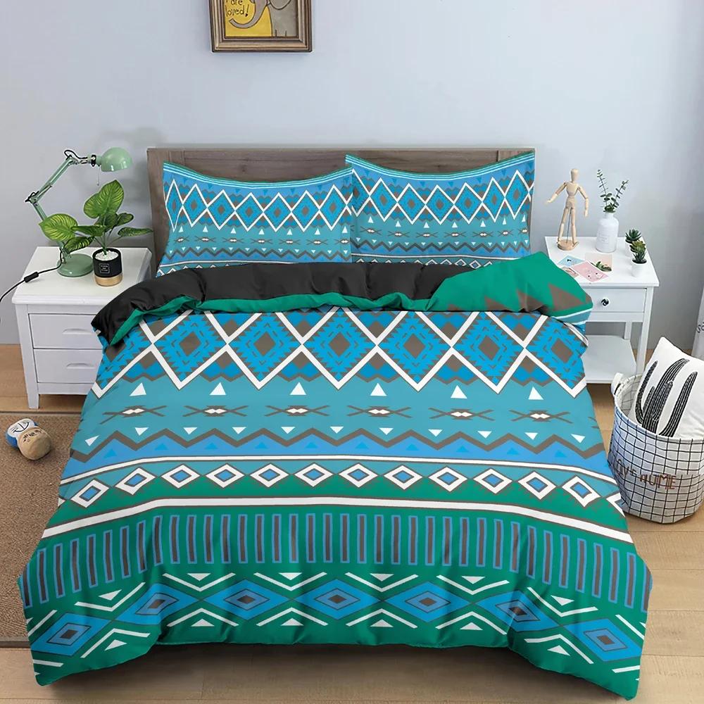 Böhmisches Bettwäscheset Ethnischer Stil Bettbezug Floral Steppdeckenbezüge Einzelbett Twin King Size Steppdeckenbezug Mit Kissenbezug 2/3-teilig