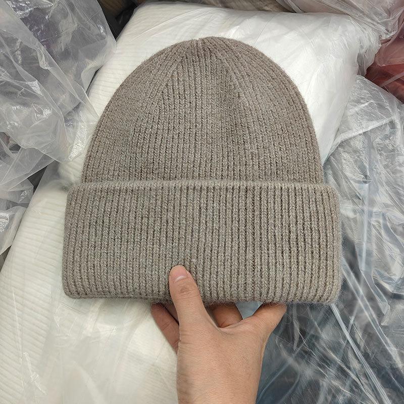 Winter Hats For Women Men Unisex Beanies Luxury Rabbit Fur Thermal Hat Soft Thick Keep Warm Casual Bonnet Baggy Cap New