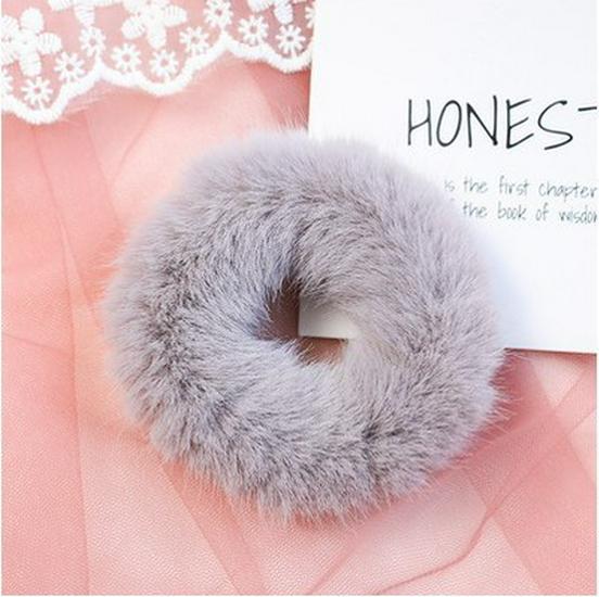 Autumn & Winter Fluffy Faux Fur Hair Tie - Korean Fairy Headwear Mink Hair Rope