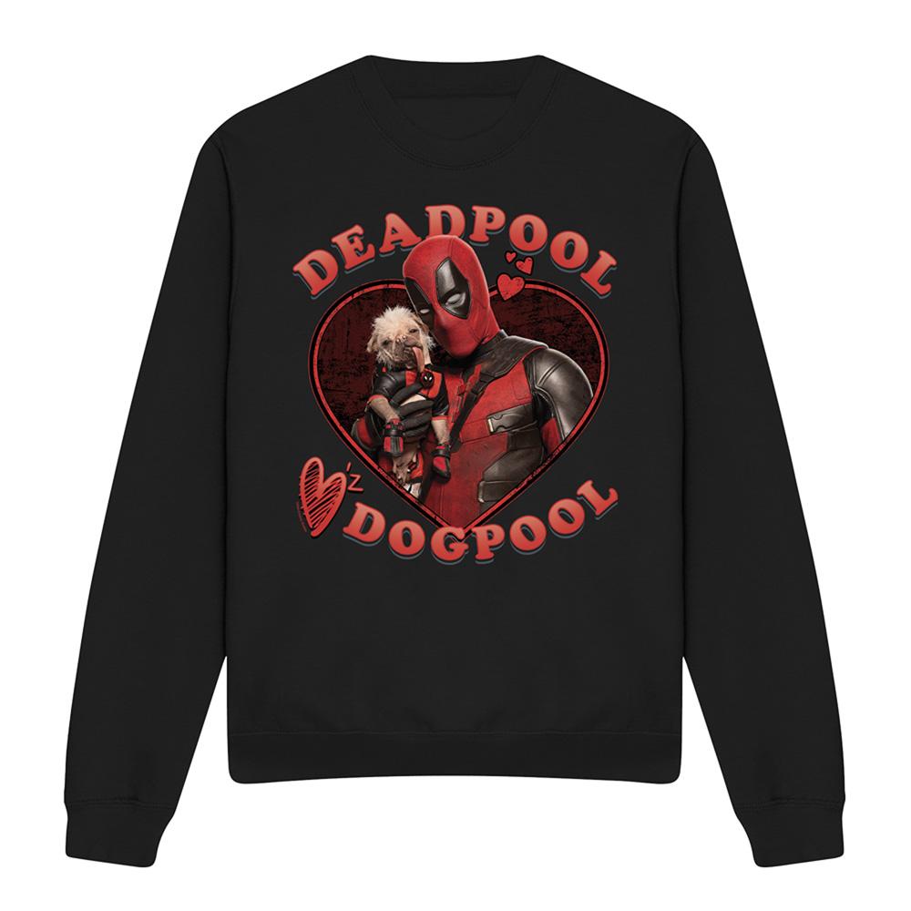 Deadpool & Wolverine Unisex Adult Wade Loves Dogpool Sweatshirt