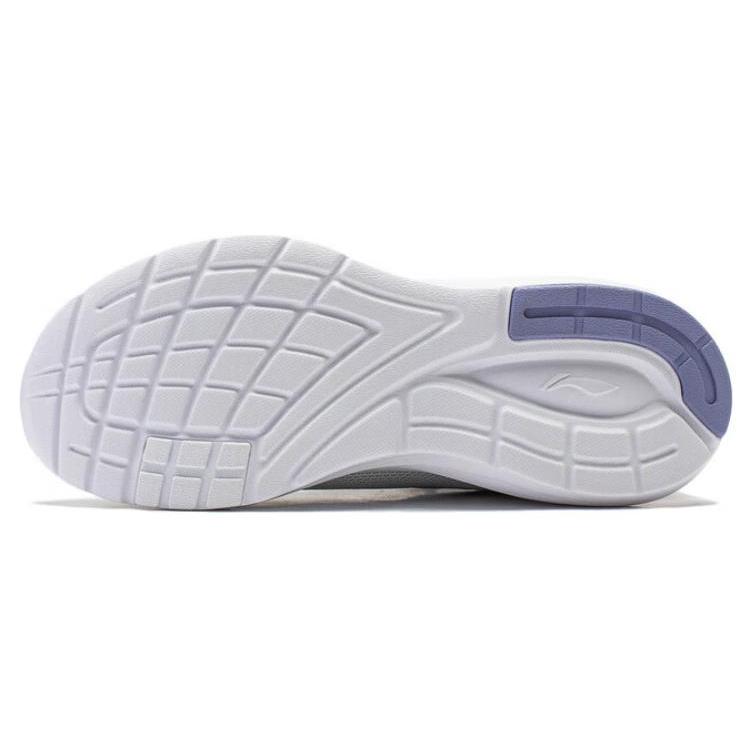 New LINING Take A Dip Running Shoes Women's Low top White Gray Purple ARST064-2