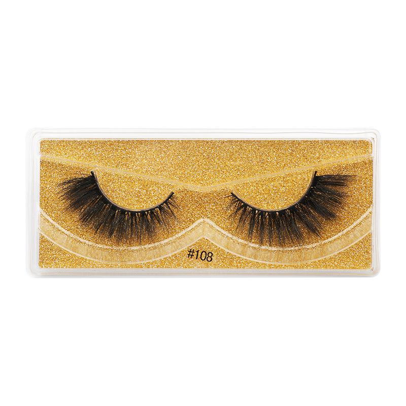 3D Imitation Mink False Eyelashes - Natural, Thick, and Three-Dimensional Style