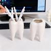 1PC Ceramic Toothbrush Holder Desktop Storage for Succulent Pots Creative Home & Office Decorative Ornament